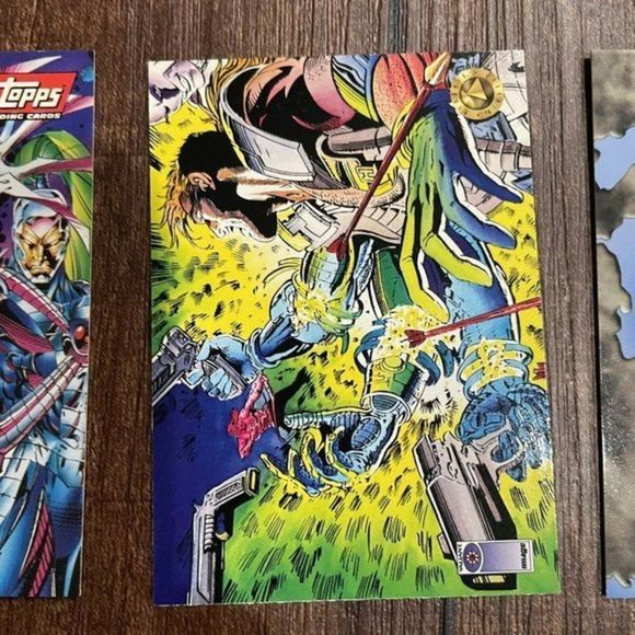 1993 Upper‎ Deck VALIANT ERA Lot of 9 SERIES 1 DEATHMATE COMICS TRADING CARDS - Picture 4 of 11